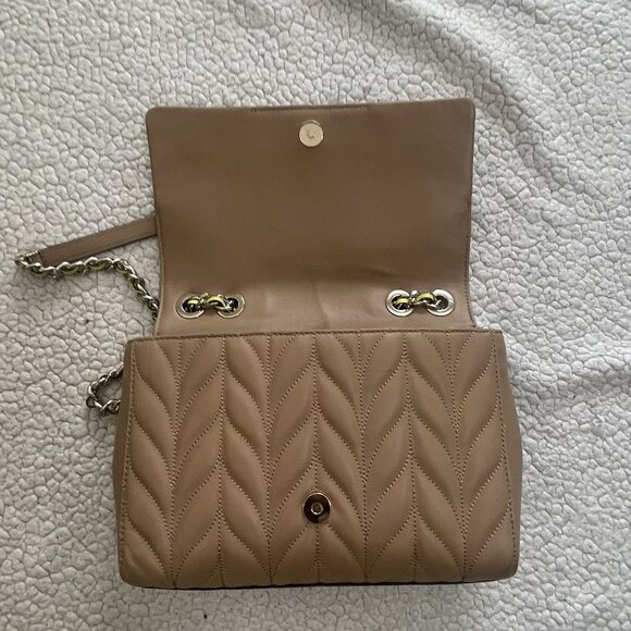 Kate Spade Briar Lane quilted white/dark beige multi-color block crossbody - Picture 4 of 5